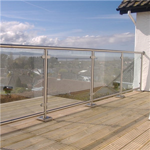Glass Railing Clamps Post Tempered Glass Deck Railing