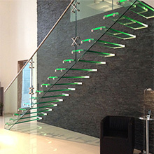 Factory High Quality Customized U/L Shape Or Straight Stairs Anti-slip Floating Staircase Design