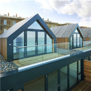 New Design Aluminium U Channel Frameless Glass Railing For Balcony