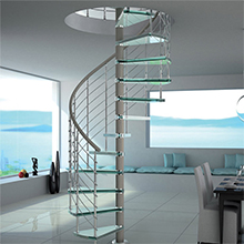 Modern Good Looking Outdoor/Indoor Galvanized Steel Centre Post For Metal Glass Spiral Staircase Design